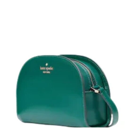 Kate Spade Perry Saffiano Leather Dome Crossbody Deep Jade OS NWT - Picture 3 of 7
